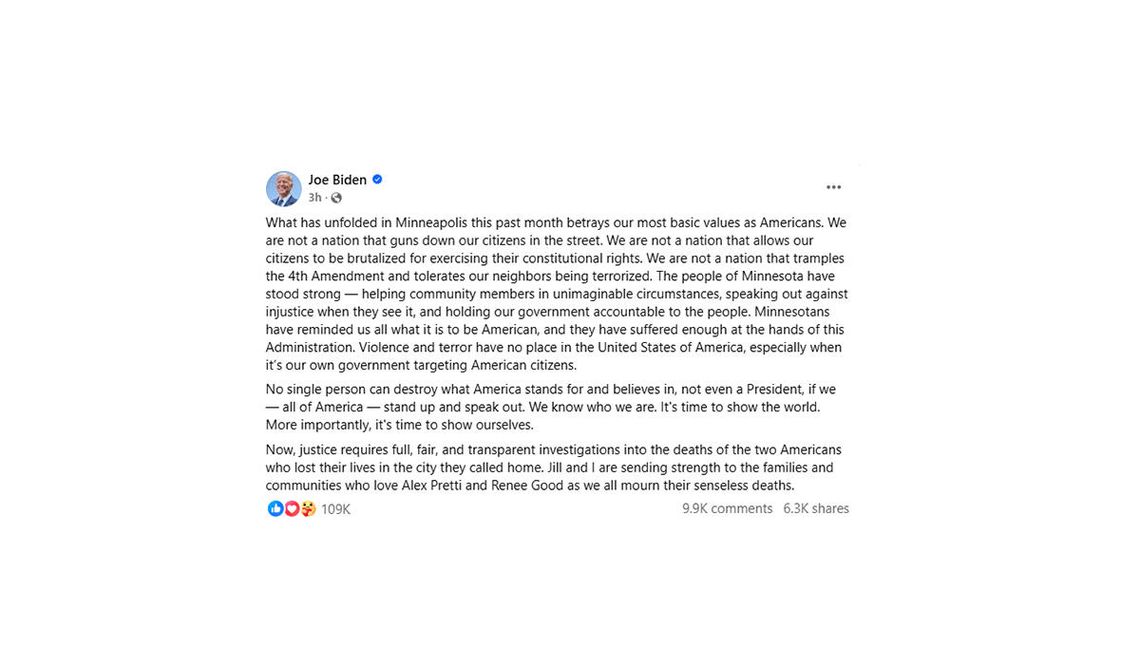 Biden: w naszym kraju nie ma miejsca na przemoc i terror