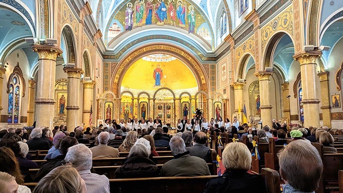 Burmistrz Chicago Lori Lightfoot w katedrze św. Mikołaja zapewniła o wsparciu dla Ukrainy