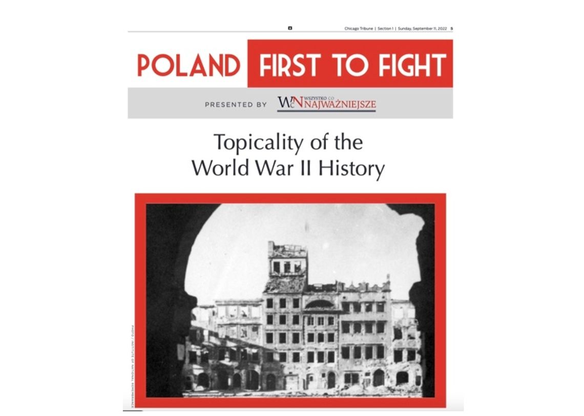 „Chicago Tribune" publikuje w niedzielnym wydaniu dodatek na temat historii Polski