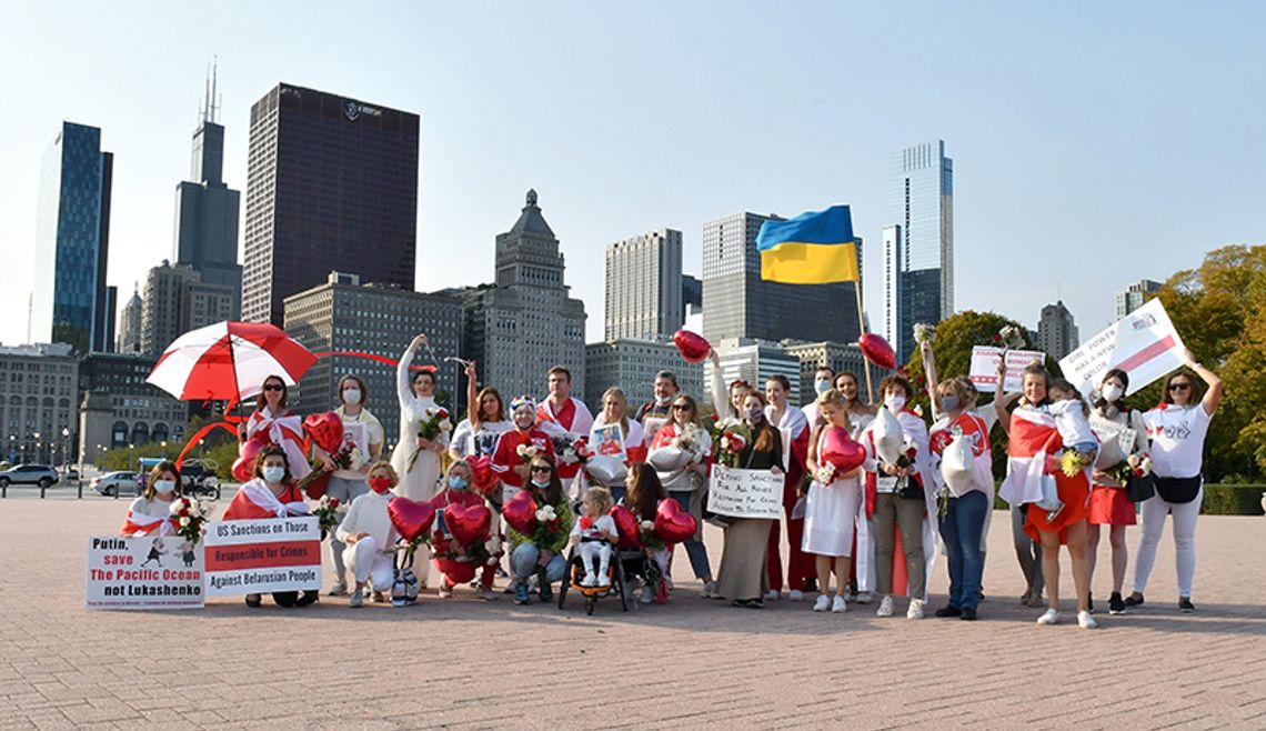 Chicagowianki solidarne z kobietami na Białorusi 