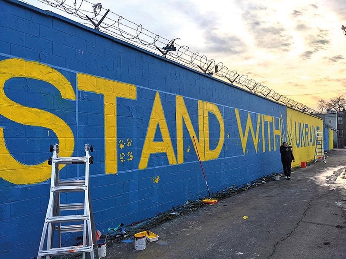 Chicagowscy artyści uliczni solidarni z Ukrainą