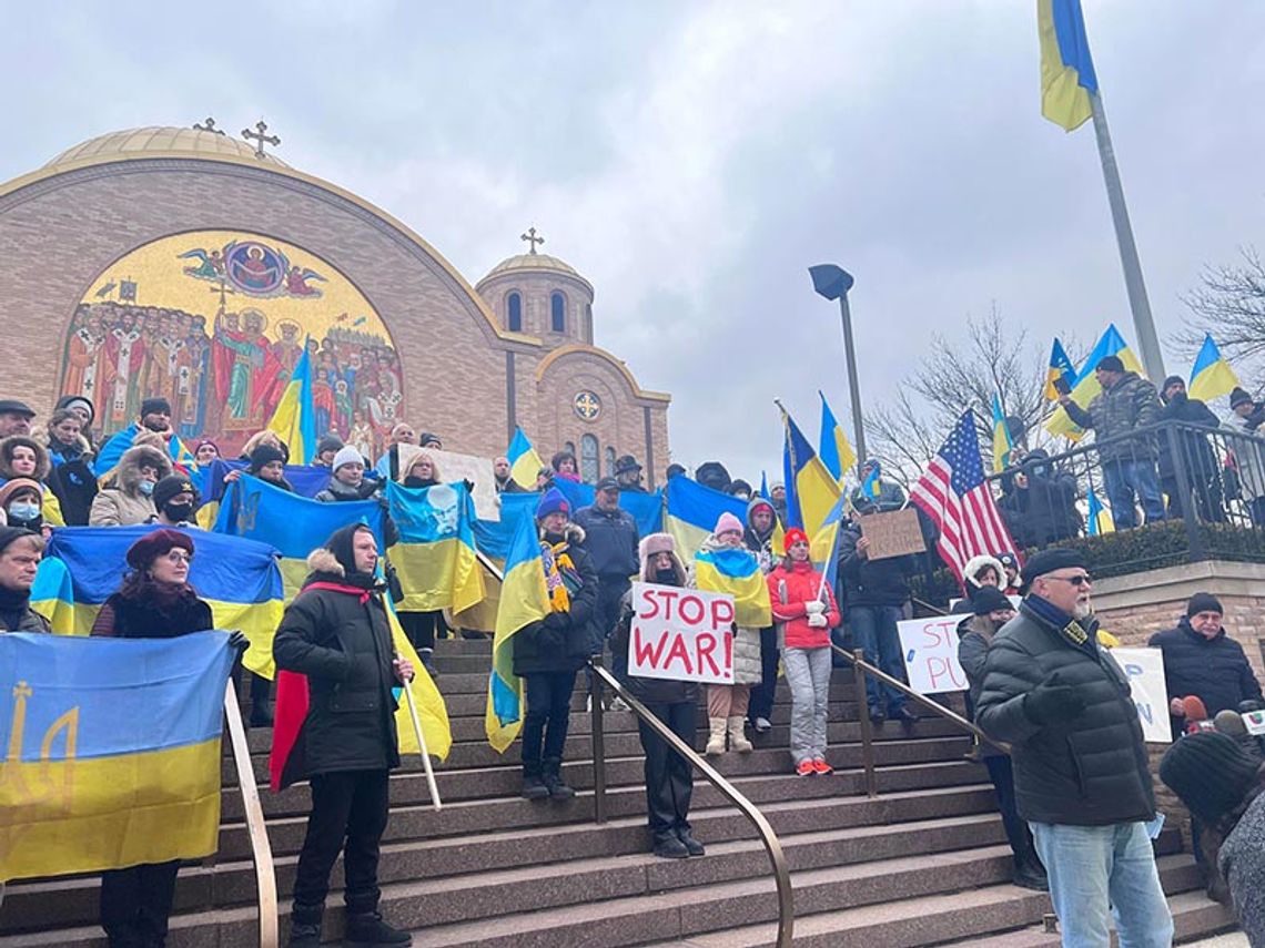 Chicagowscy Ukraińcy, miejscowi politycy reagują na rosyjską inwazję na Ukrainę