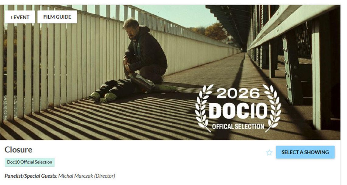 Chicagowska premiera filmu „Closure” Michała Marczaka na festiwalu Doc10