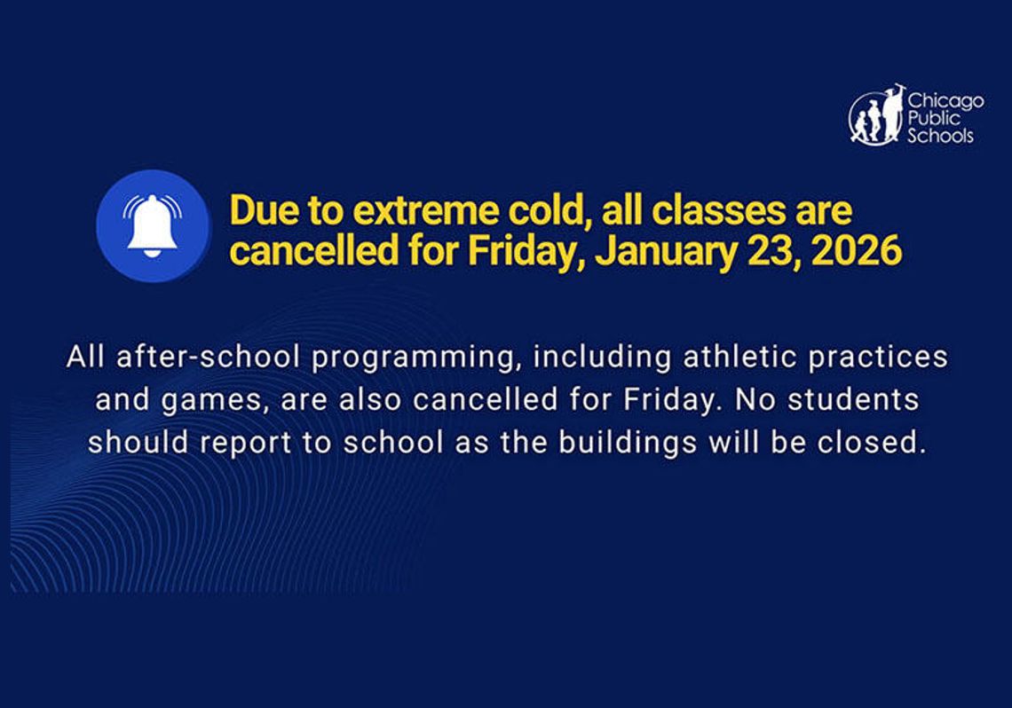 Chicagowskie szkoły w piątek zamknięte z powodu mrozów