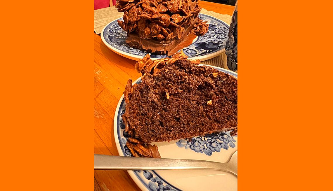 Ciasto potrójnie czekoladowe z chrupką