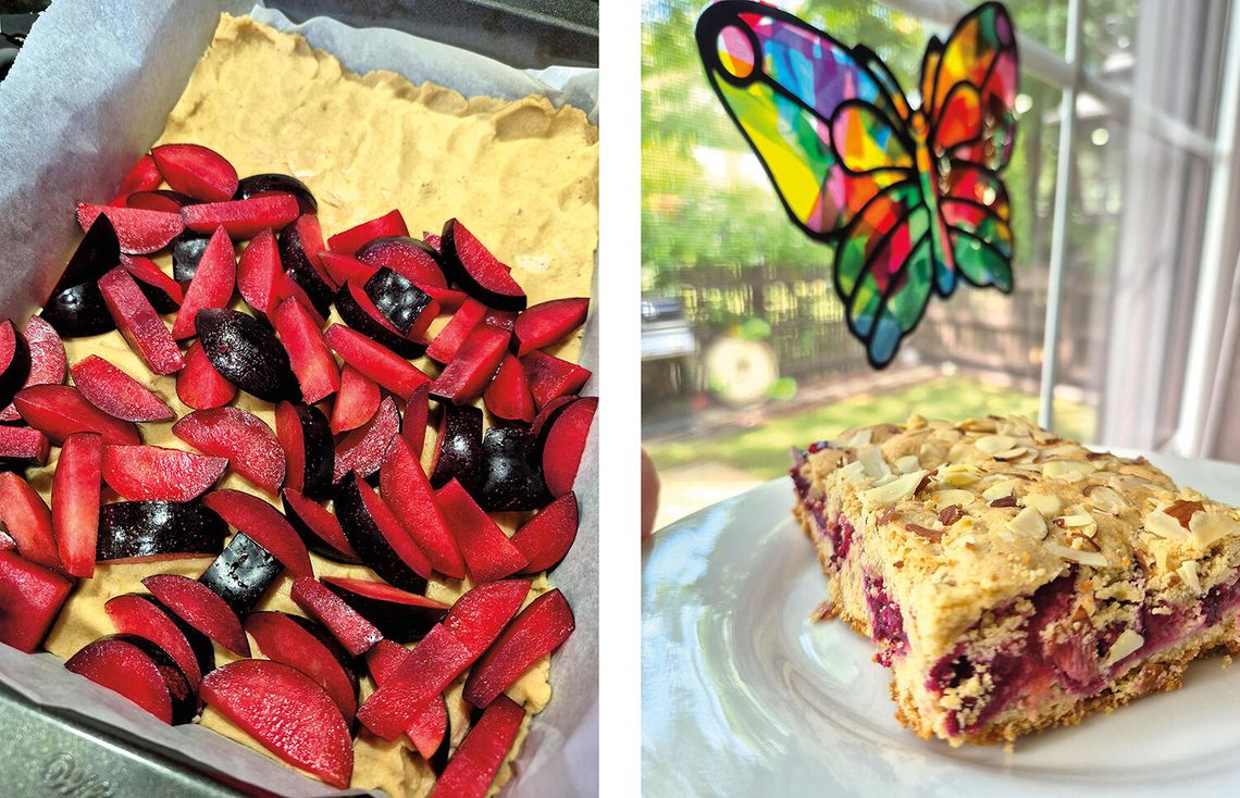 Ciasto ze śliwkami na cukrze kokosowym