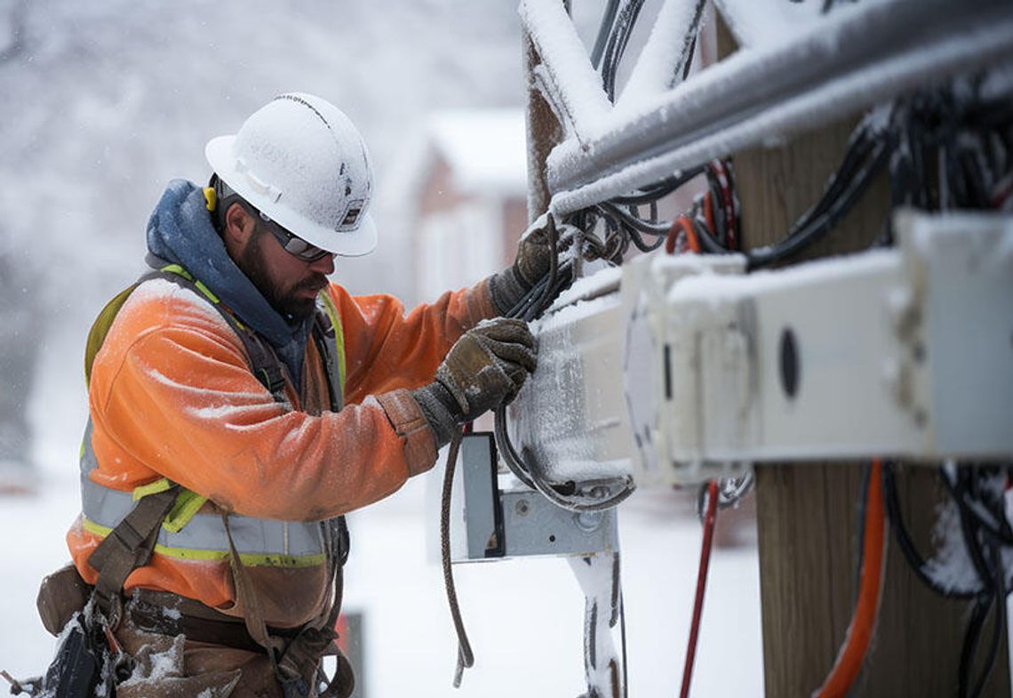 ComEd przywrócił prąd większości odbiorców po awariach spowodowanych mrozem