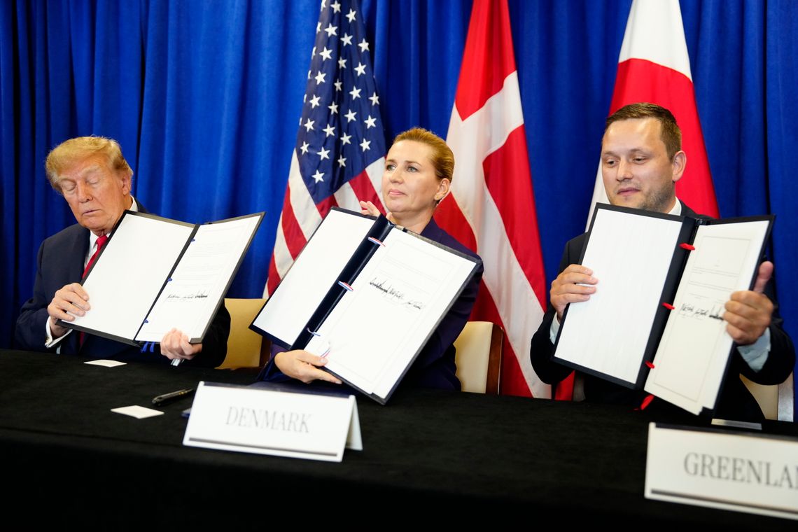 Dania i Grenlandia podpisały z USA porozumienie na temat bezpieczeństwa Grenlandii Dania i Grenlandia podpisały z USA porozumienie na temat bezpieczeństwa Grenlandii