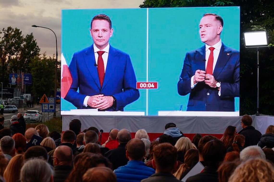 Debata. Nawrocki i Trzaskowski m.in. o Ukrainie, ale także o "ustawkach" i "półświatku"