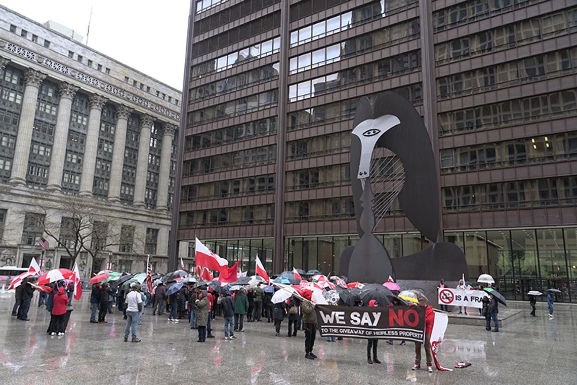 Demonstracja na Daley Plaza