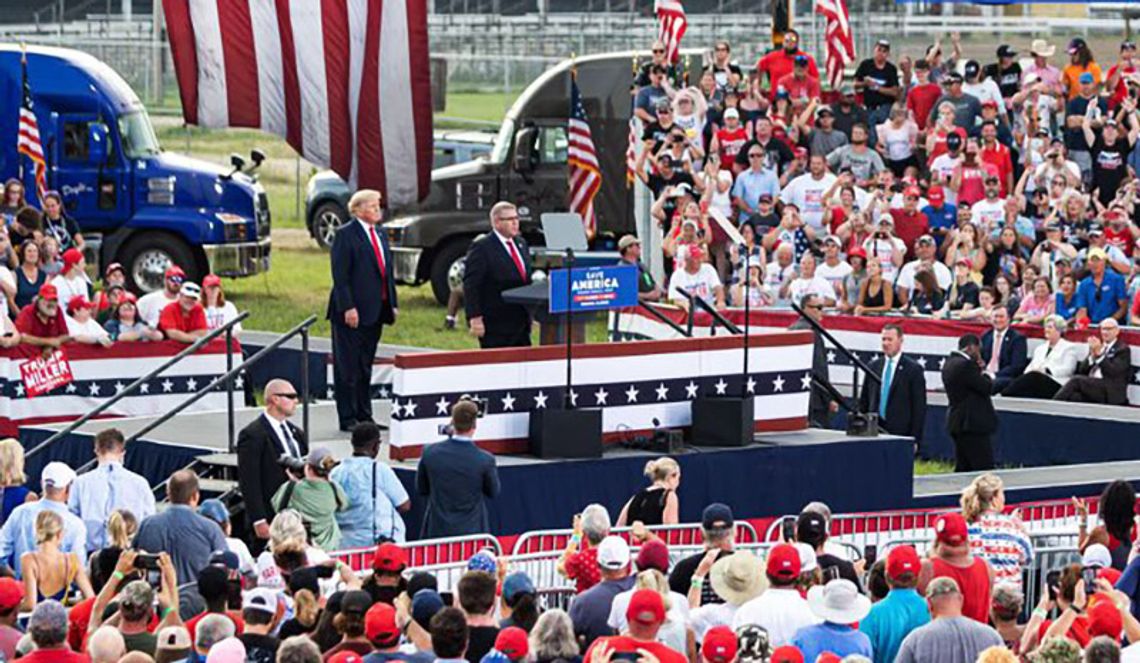 Donald Trump poparł Darrena Baileya w republikańskich prawyborach na gubernatora (WIDEO)