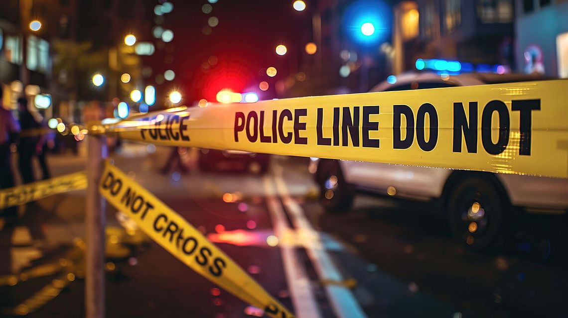 Dwa ciała w samochodzie na północnych przedmieściach