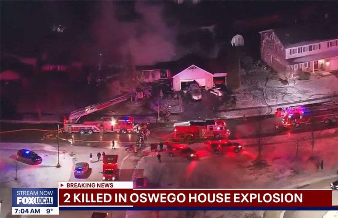 Dwie osoby zginęły w pożarze i eksplozji domu w Oswego