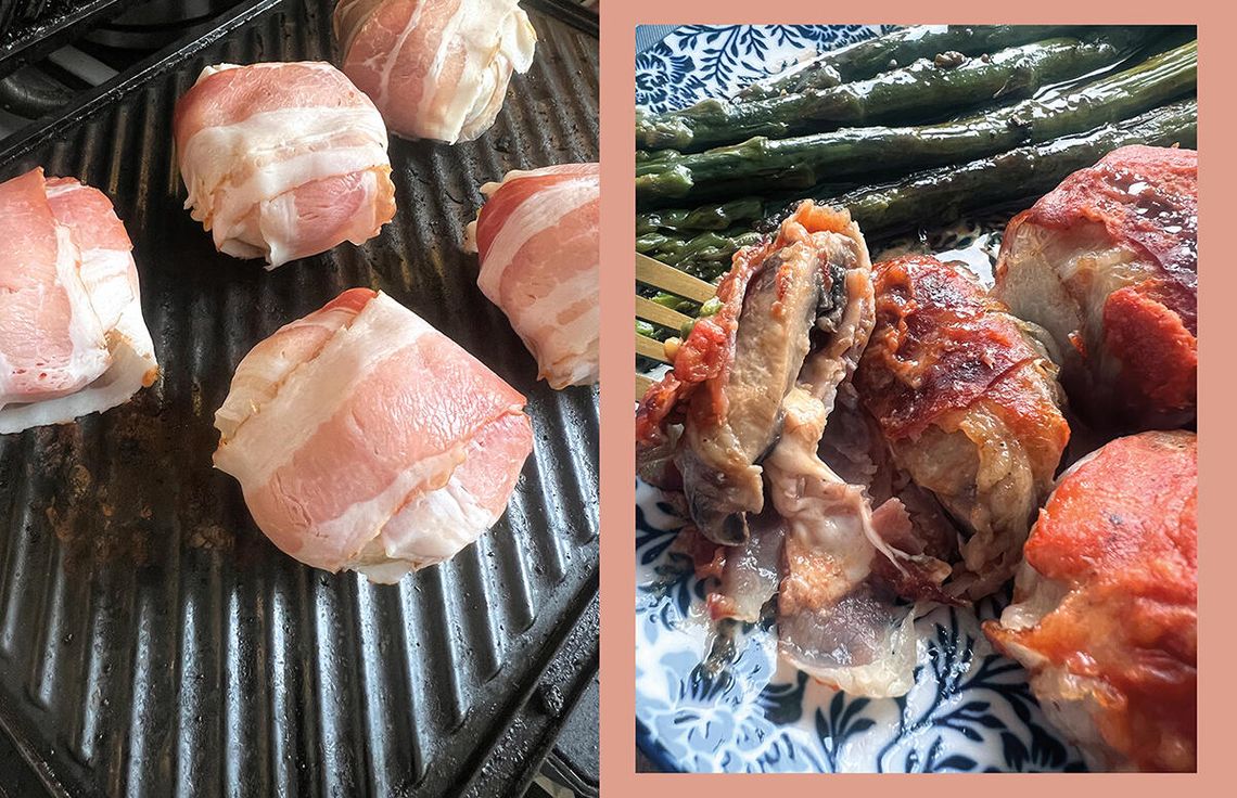 Faszerowane pieczarki bbq Faszerowane pieczarki bbq