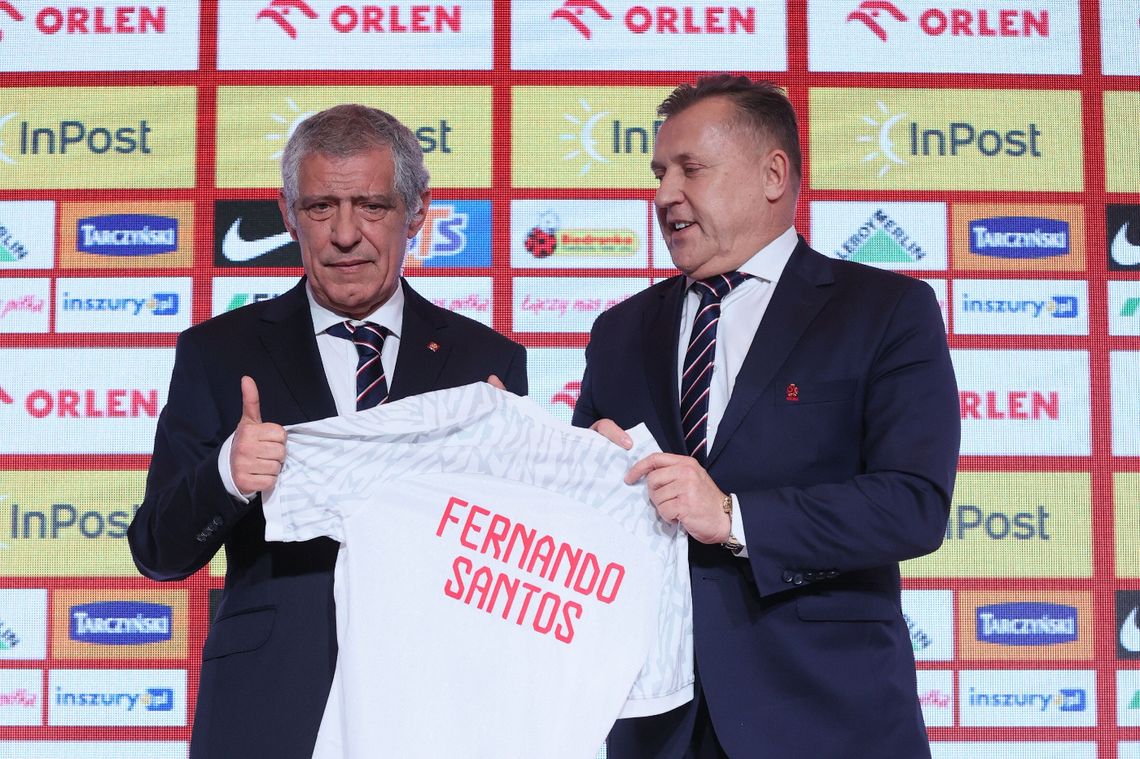 Fernando Santos zaprezentowany jak selekcjoner piłkarskiej kadry Polski