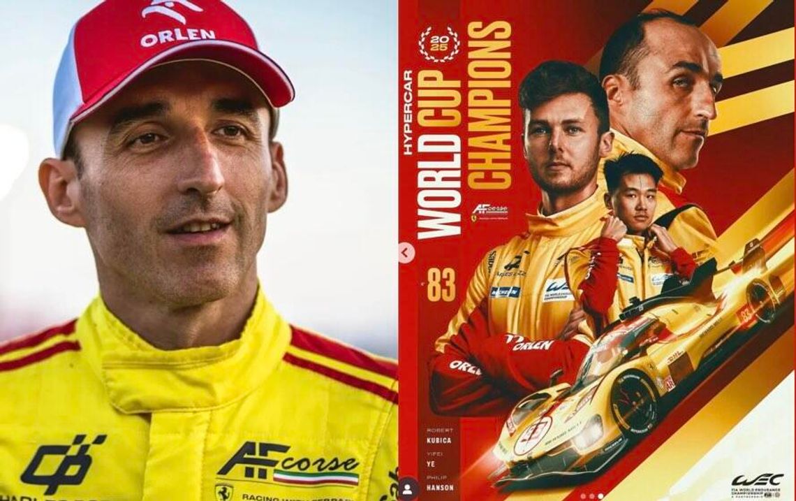 FIA WEC 2025 - Robert Kubica wicemistrzem świata FIA WEC 2025 - Robert Kubica wicemistrzem świata