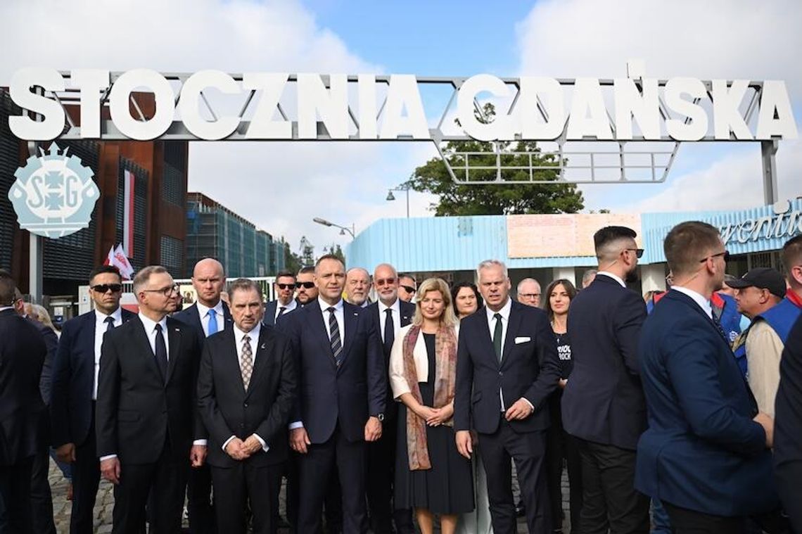 Gdańsk. Uroczystości upamiętniające 45. rocznicę podpisania Porozumień Sierpniowych