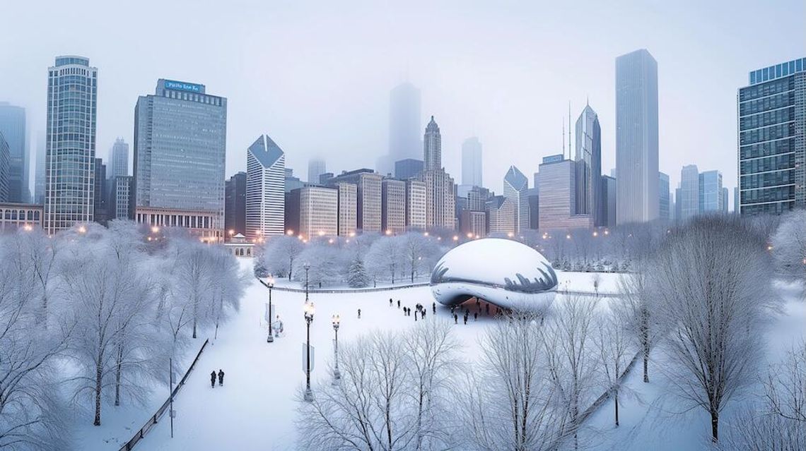 Historyczna listopadowa śnieżyca w Chicago (WIDEO)