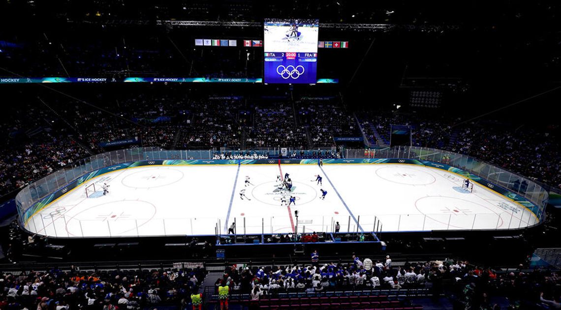 Hokej na lodzie - incydent z rosyjską flagą na meczu USA z Czechami