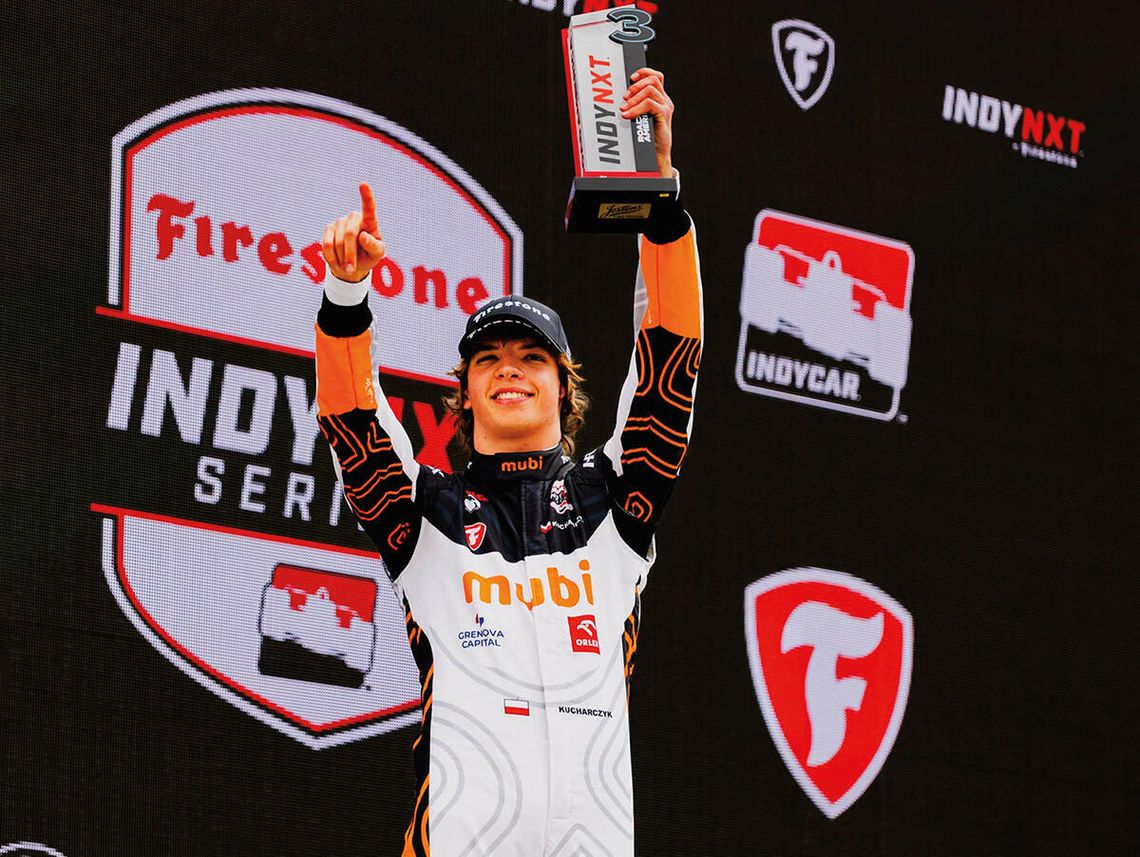 Imponujący pościg Tymka Kucharczyka i szóste podium w Indy NXT