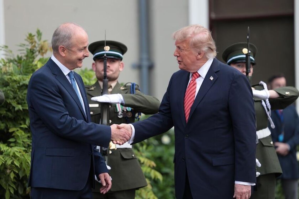 Irlandia. Prezydent Donald Trump przybył do Dublina