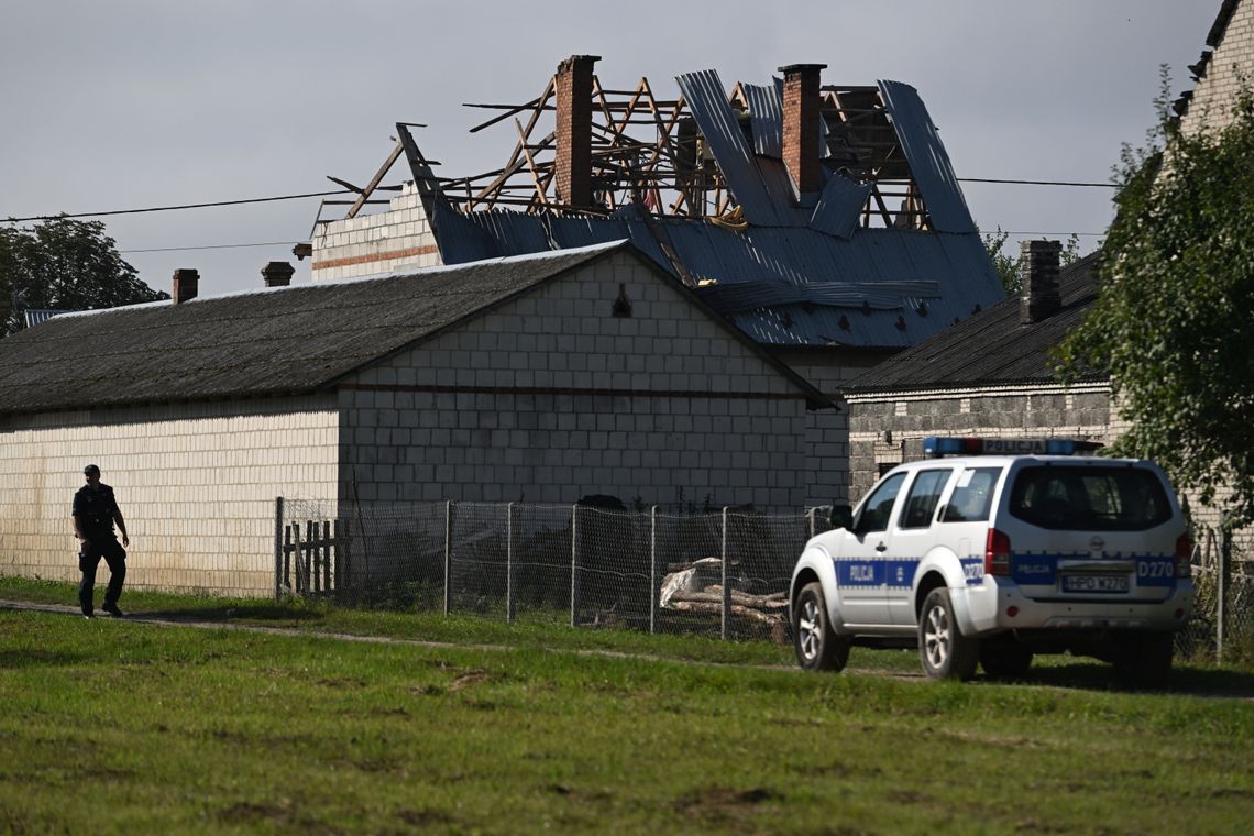Jeden z dronów odnaleziono na polu koło Oleśna