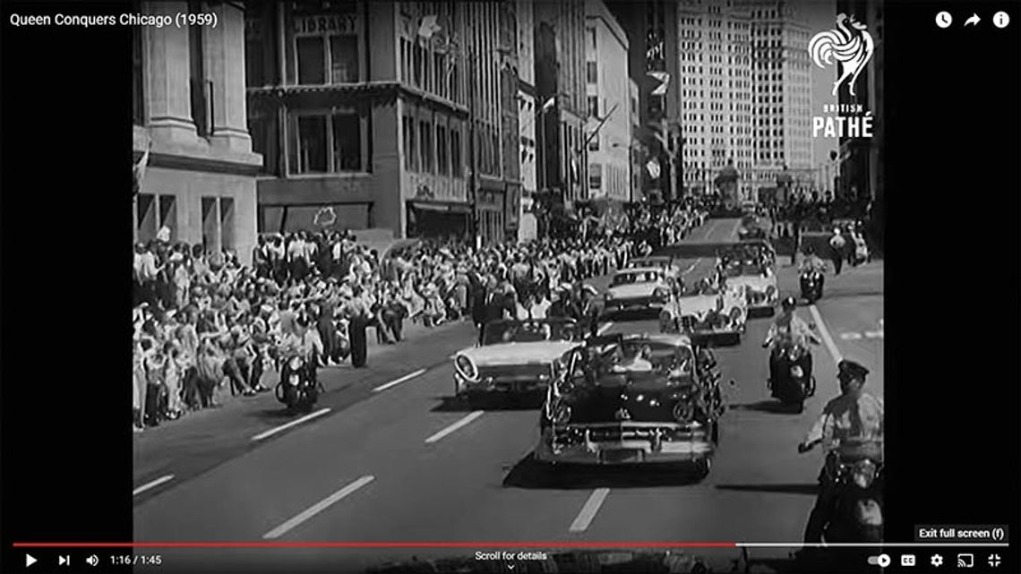 Jedyna wizyta królowej Elżbiety II w Chicago w 1959 r. (WIDEO)