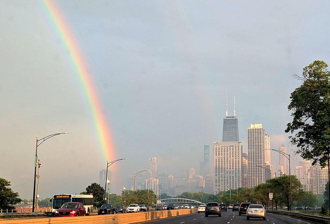 Tęcza na Chicago 4 czerwca