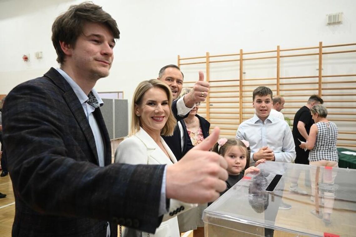 Karol Nawrocki głosował w Warszawie