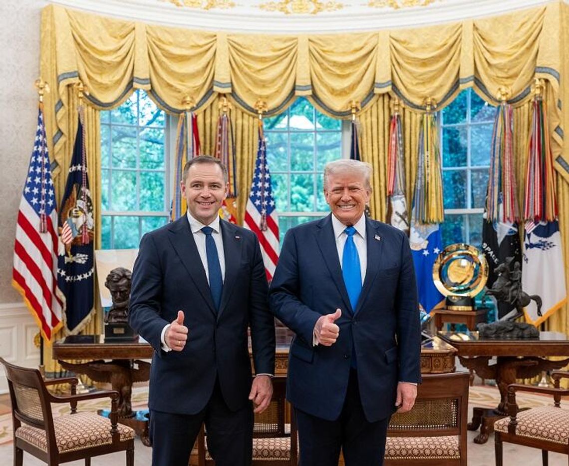 Karol Nawrocki spotkał się z prezydentem Trumpem