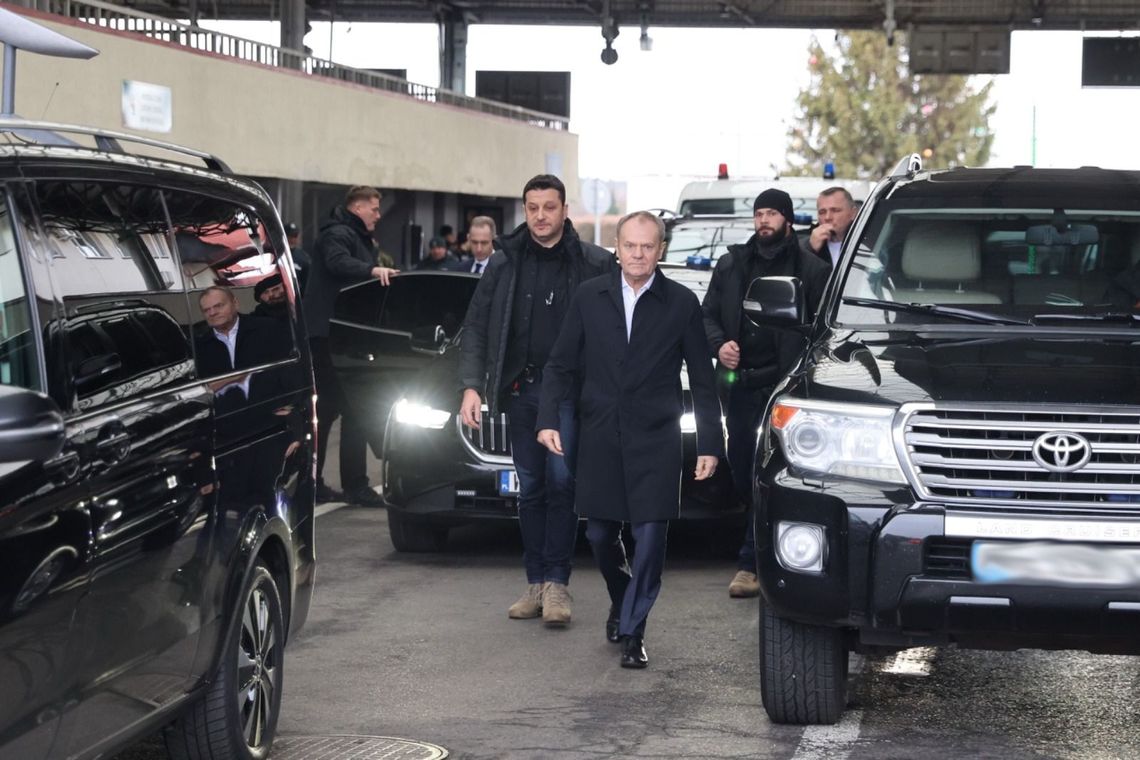 KPRM: premier Tusk udał się do Lwowa; rozmawiał z prezydentem Ukrainy