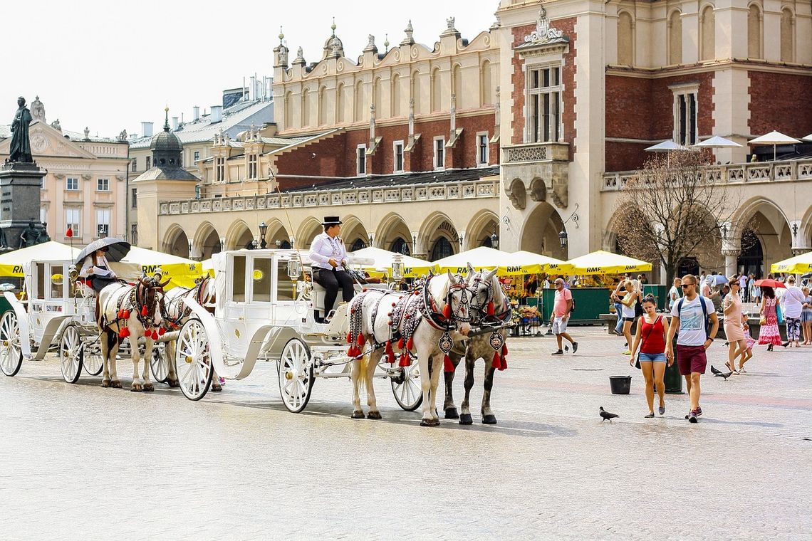 Kraków. Z powodu upałów dorożki nie wyjadą na Rynek Główny