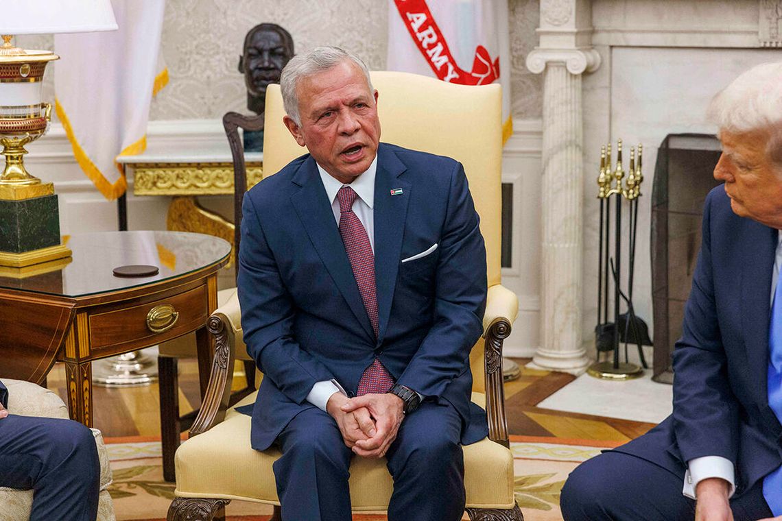 Król Jordanii: powiedziałem Trumpowie, że sprzeciwiam się przesiedleniu Gazańczyków