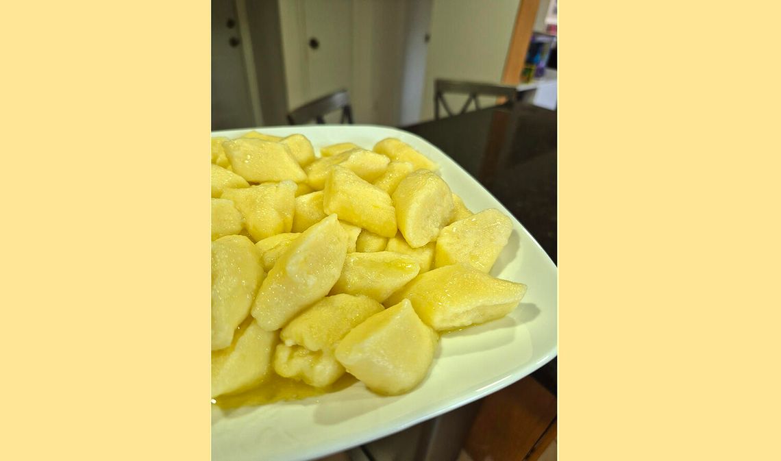 Leniwe z twarogiem i ziemniakami