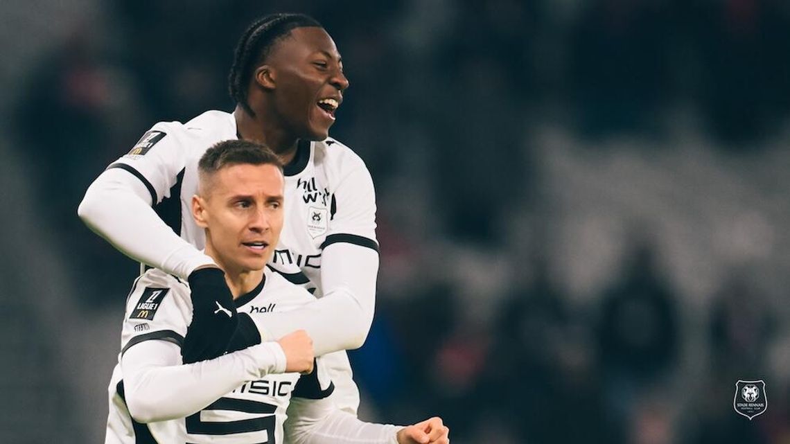 Liga francuska - gol Frankowskiego w wygranym meczu Rennes