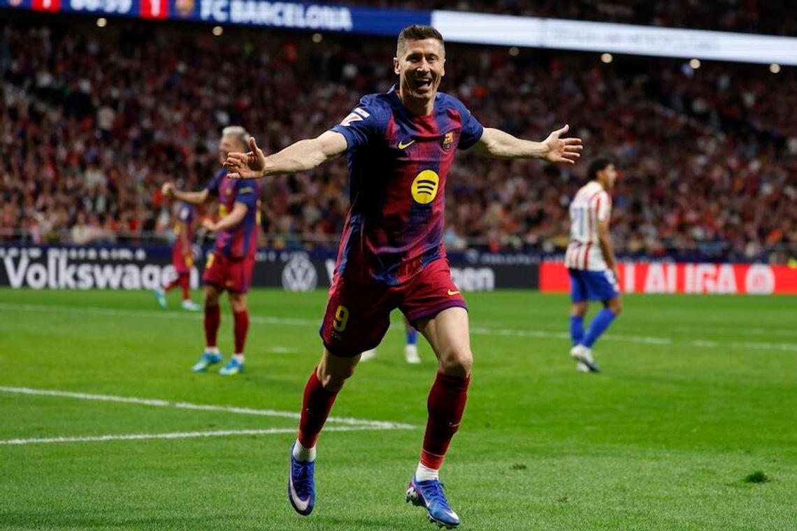 Liga hiszpańska - gol Lewandowskiego dał Barcelonie wygraną z Atletico Liga hiszpańska - gol Lewandowskiego dał Barcelonie wygraną z Atletico