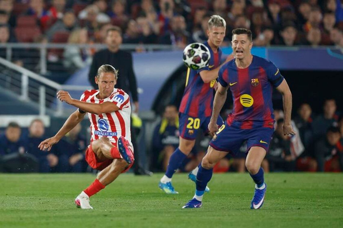 Liga Mistrzów - Barcelona z Lewandowskim przegrała z Atletico