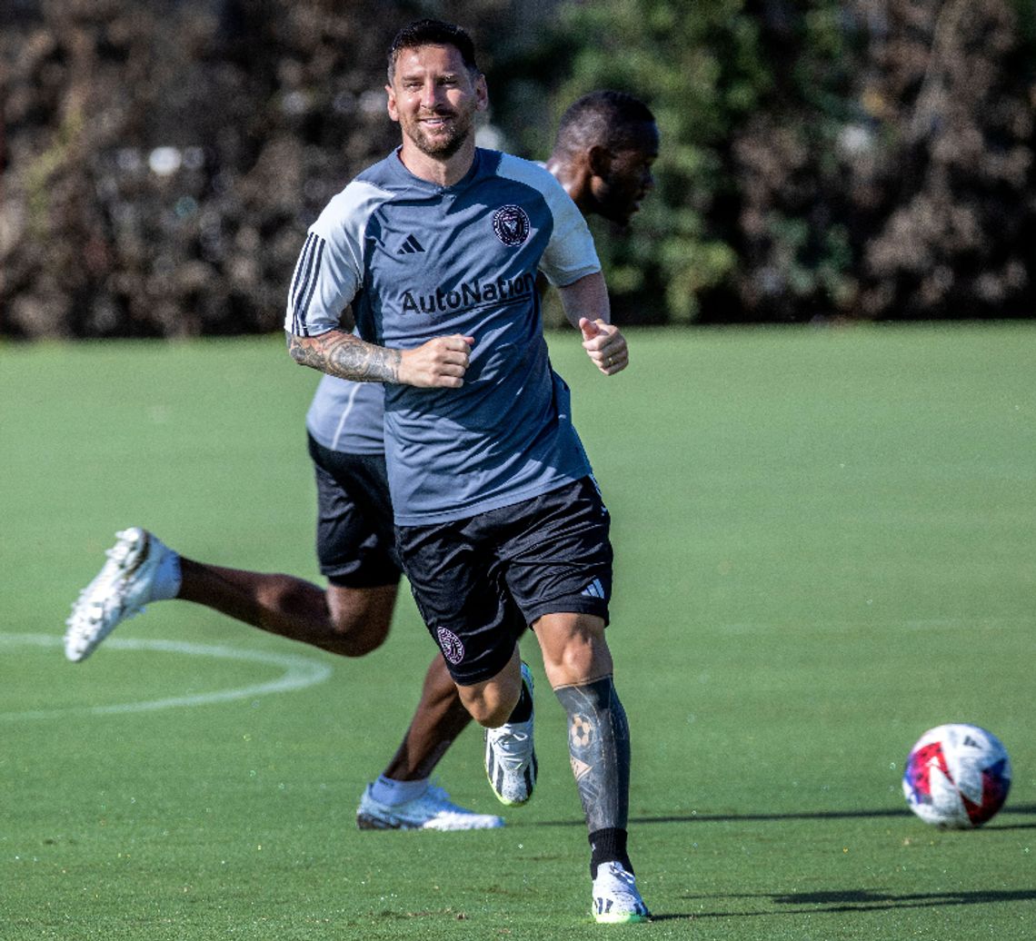 Liga MLS - pierwszy trening Messiego w Interze Miami