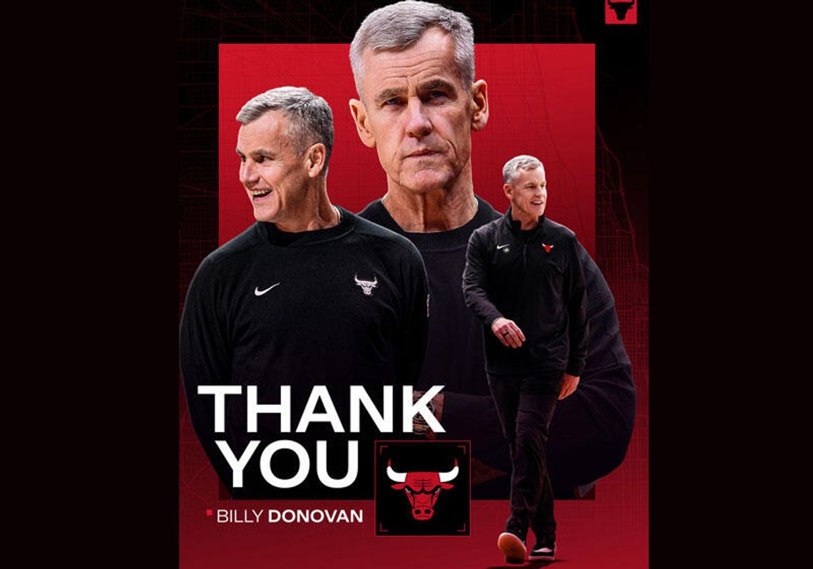 Liga NBA - Donovan nie jest już trenerem Chicago Bulls