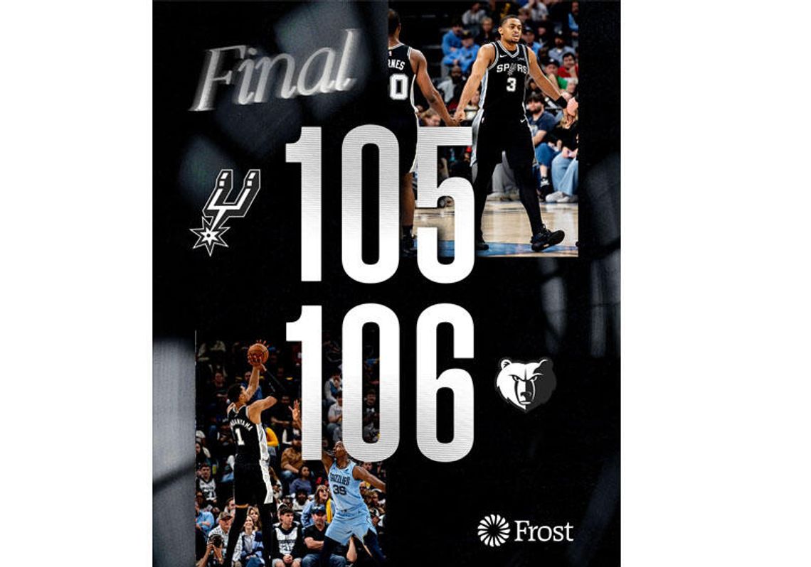 Liga NBA - dwa punkty Sochana w przegranym meczu Spurs