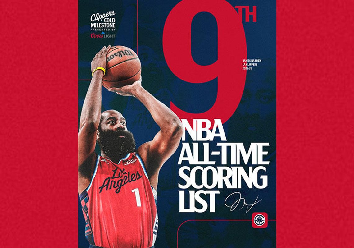 Liga NBA - Harden wyprzedził O'Neala w liczbie zdobytych punktów i awansował na 9. miejsce