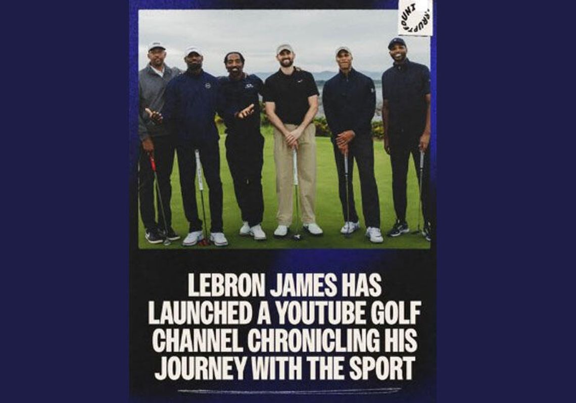 Liga NBA - LeBron James uruchomił w internecie projekt golfowy Liga NBA - LeBron James uruchomił w internecie projekt golfowy