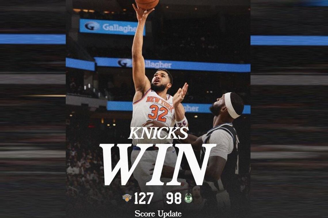 Liga NBA - wygrana Knicks, dwa punkty Sochana Liga NBA - wygrana Knicks, dwa punkty Sochana