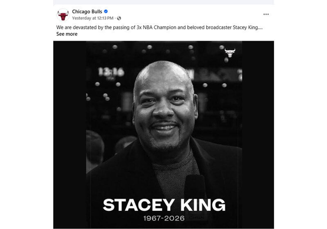 Liga NBA - zmarł Stacey King, trzykrotny mistrz z Chicago Bulls Liga NBA - zmarł Stacey King, trzykrotny mistrz z Chicago Bulls