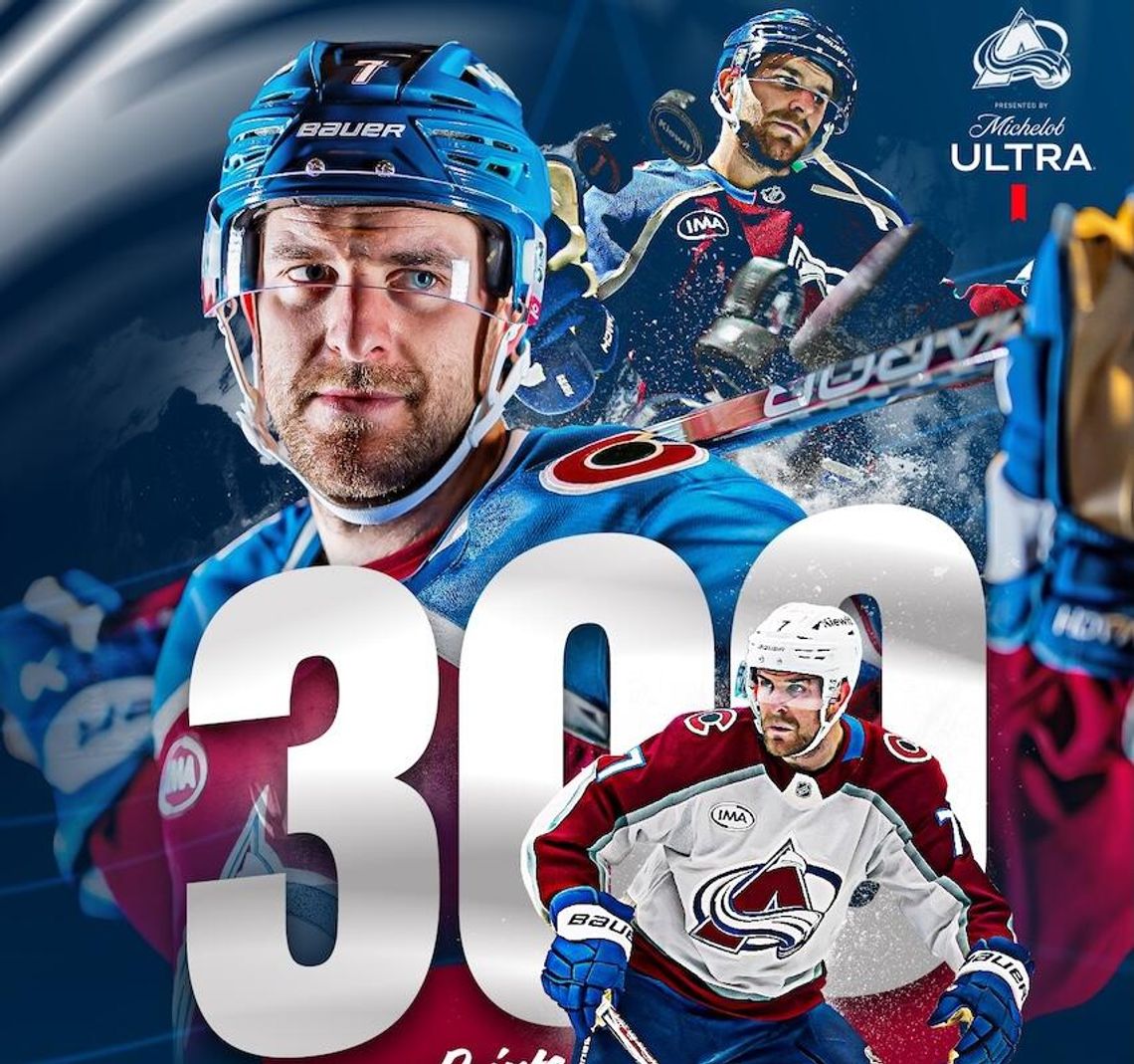 Liga NHL - Burns z Avalanche drugim w historii hokeistą, który rozegrał 1000 meczów z rzędu