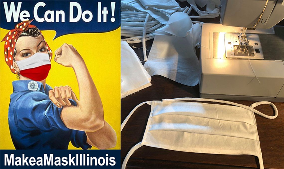 Make a Mask Illinois! – apelują Polki w ponad 40 miastach stanu