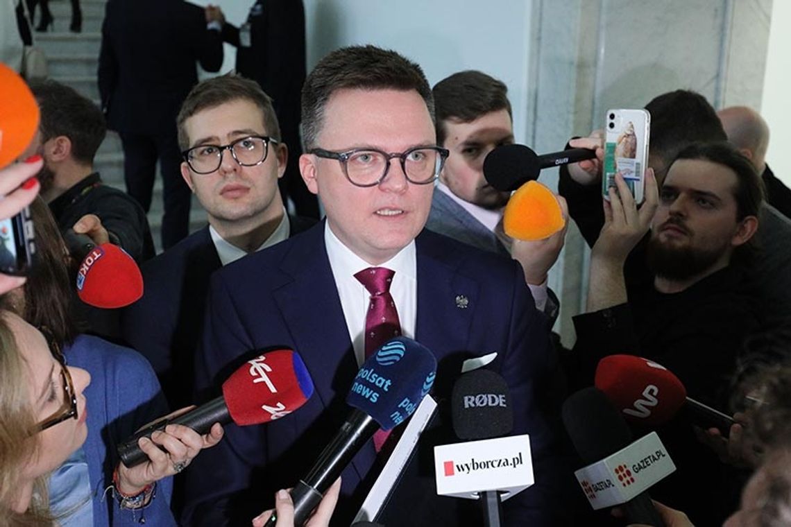 Marszałek Hołownia: Kamiński i Wąsik mogą wejść do Sejmu jako byli posłowie