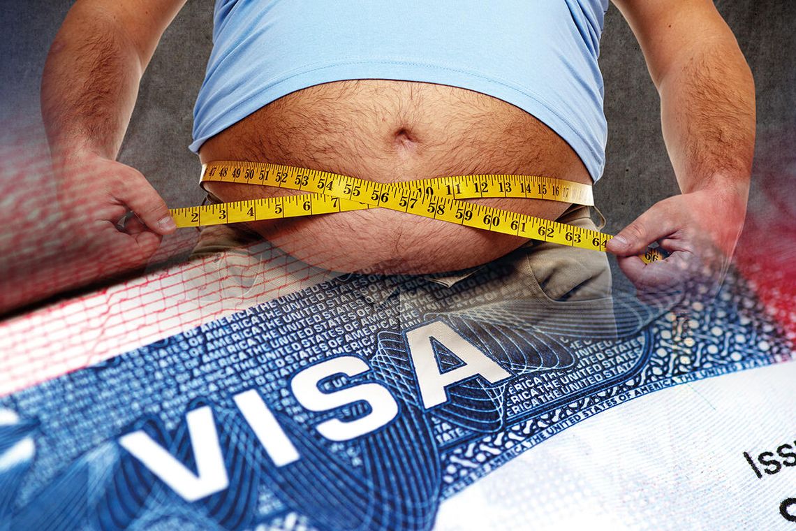 Masz nadwagę? Nie wyemigrujesz do USA Masz nadwagę? Nie wyemigrujesz do USA