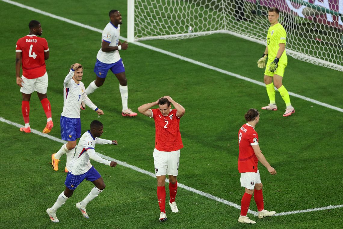 ME 2024 - Austria - Francja 0:1. Rozstrzygnął samobójczy gol