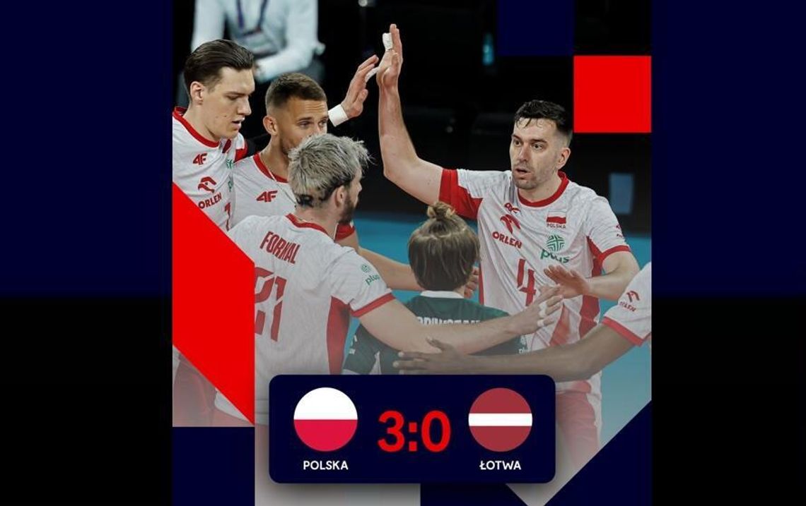 ME siatkarzy - Polska w ćwierćfinale po wygranej z Łotwą 3:0 ME siatkarzy - Polska w ćwierćfinale po wygranej z Łotwą 3:0